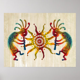 KOKOPELLI DUO SUN + your ideas Poster