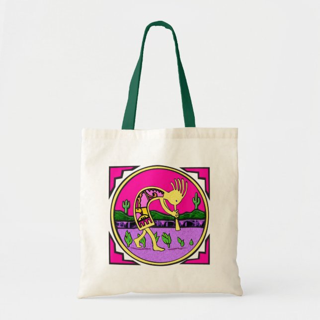 Kokopelli, Flute Player of the Desert Tote Bag (Front)