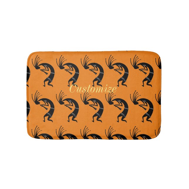 Kokopelli flute player Thunder_Cove Bath Mat (Front)