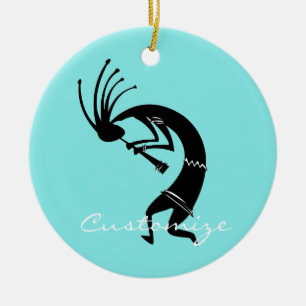 Kokopelli flute player Thunder_Cove Ceramic Tree Decoration