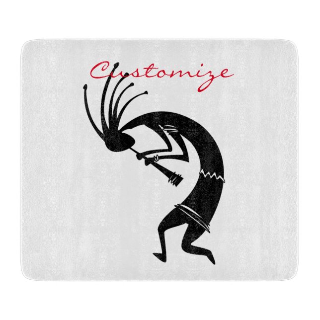 Kokopelli flute player Thunder_Cove Cutting Board (Front)