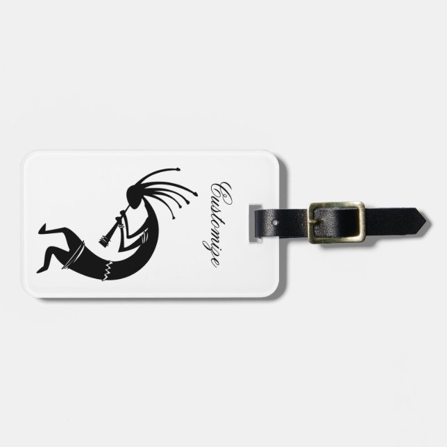 Kokopelli flute player Thunder_Cove Luggage Tag (Front Horizontal)