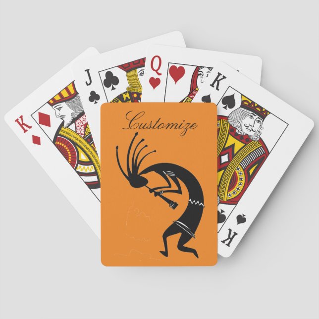 Kokopelli flute player Thunder_Cove Playing Cards (Back)