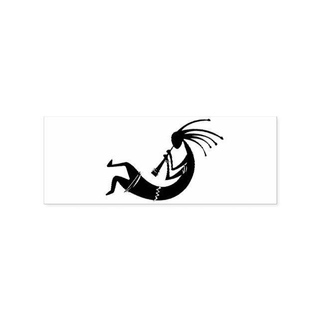 Kokopelli flute player Thunder_Cove Rubber Stamp (Imprint)