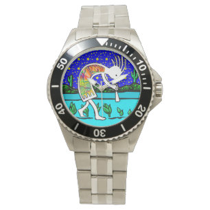 Kokopelli Flute Player Under the Stars Watch