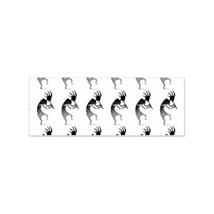 kokopelli flute players rubber stamp