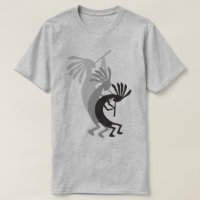 Kokopelli Gets Down Music Mens Grey Basic