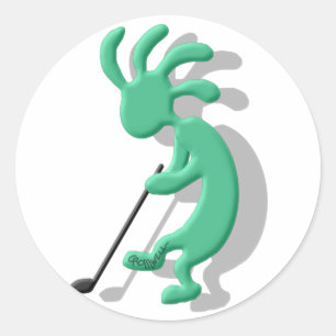 Kokopelli Golf Classic Round Sticker