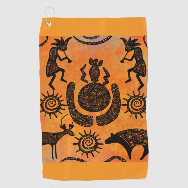 KOKOPELLI  GOLF TOWEL (Front)