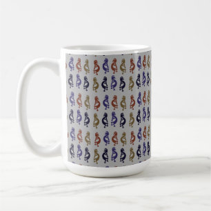 Kokopelli Group of Flute Playing Figures Coffee Mu Mug