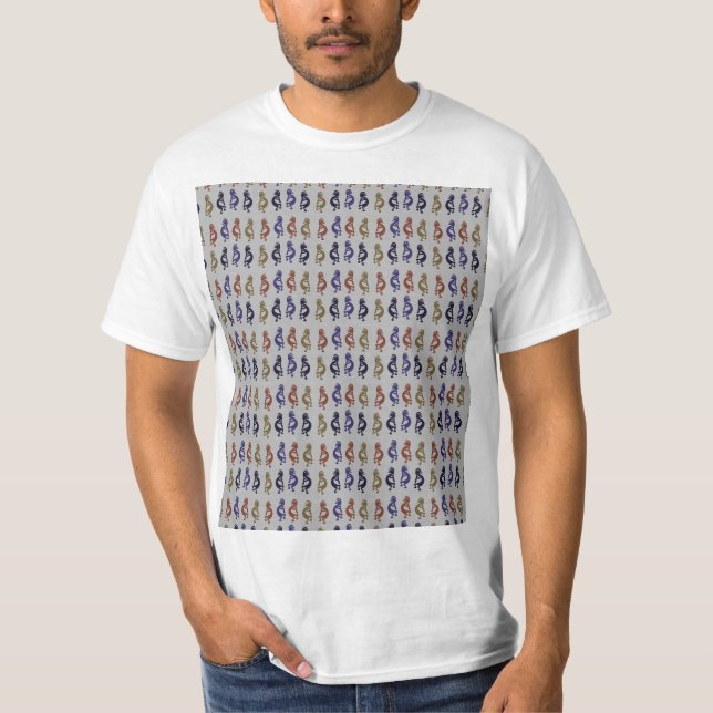 Kokopelli Group of Flute Playing Figures T-Shirt (Front)