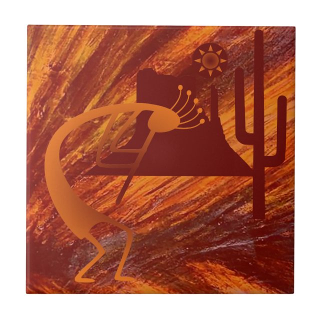 Kokopelli Heat Tile (Front)