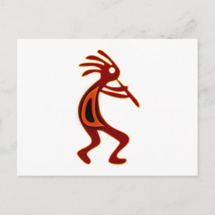 Kokopelli Indianer Native American Postcard