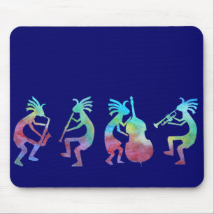 Kokopelli Jazz Quartet Mouse Mat
