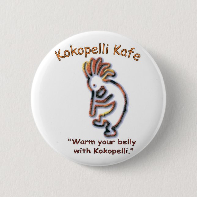 Kokopelli Kafe button (Front)