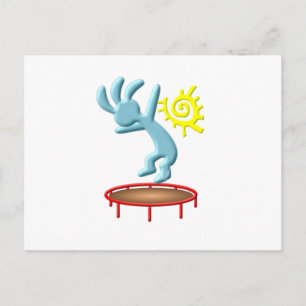 Kokopelli Kids Trampoline Postcard