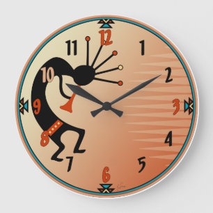 Kokopelli Large Clock