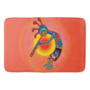 Kokopelli Lizard Sun Bath Mat