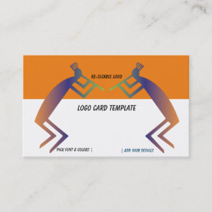 Kokopelli Logo Business Card