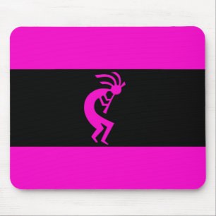 Kokopelli long Pink Mouse Mat