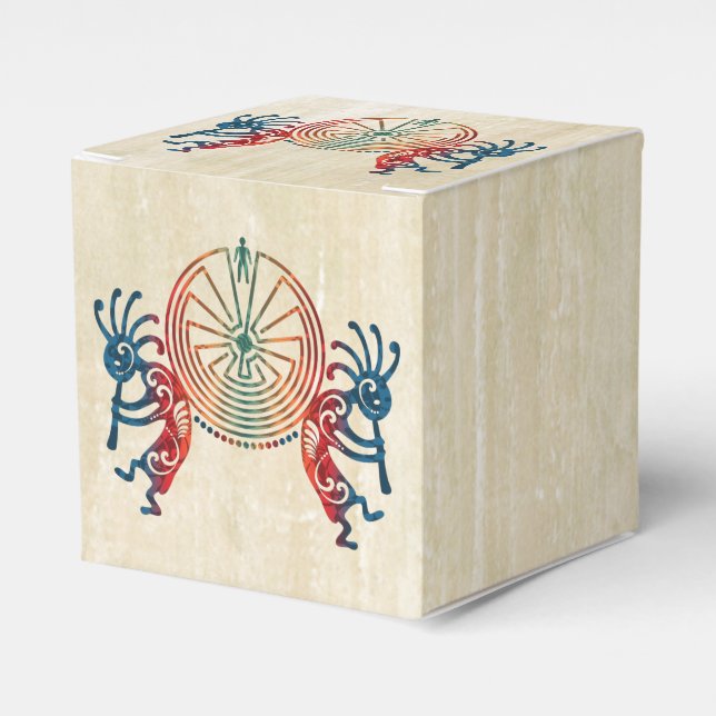 KOKOPELLI / MAN IN THE MAZE + your ideas Favour Box (Front Side)