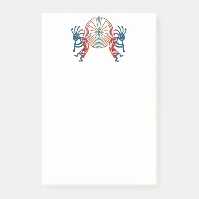 KOKOPELLI / MAN IN THE MAZE + your ideas Post-it Notes (Front)