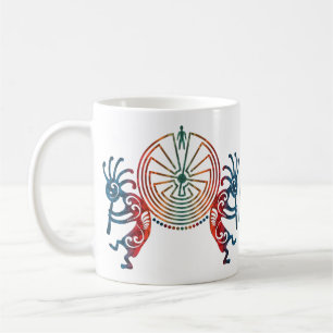 KOKOPELLI / MAN IN THE MAZE + your monogram Coffee Mug