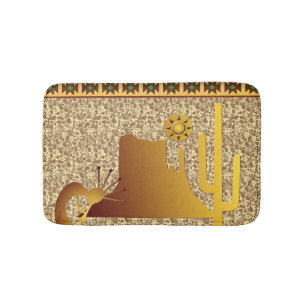 Kokopelli Mesa & Cactus Set #1 Bath Mat
