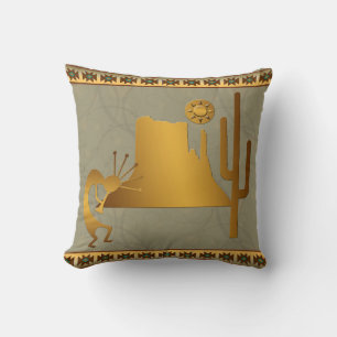 Kokopelli Mesa & Cactus Set #2 Cushion