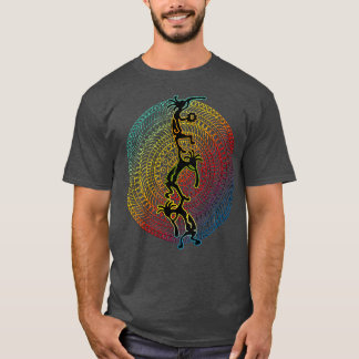 Kokopelli Musician Acrobats  Mandala 1  Fan Fun T-Shirt
