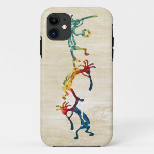 KOKOPELLI musician acrobats + your ideas iPhone 11 Case