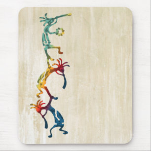KOKOPELLI musician acrobats + your ideas Mouse Mat
