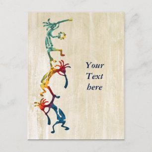 KOKOPELLI musician acrobats + your ideas Postcard
