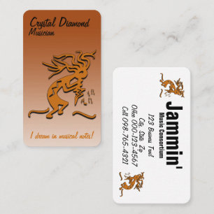 Kokopelli Musician Artwork Business Card