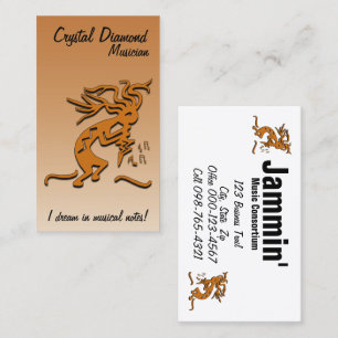 Kokopelli Musician Artwork Business Card