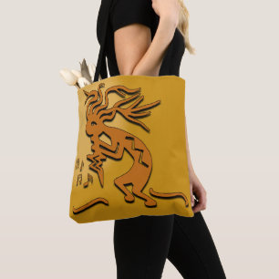 Kokopelli Musician Artwork Tote Bag