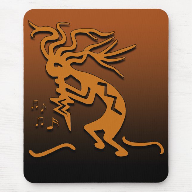 Kokopelli Musician Mouse Mat (Front)