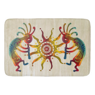 KOKOPELLI musician sun + your ideas Bath Mat