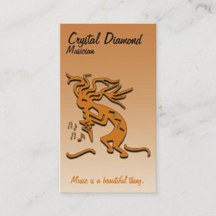 Kokopelli Musician Template Business Card