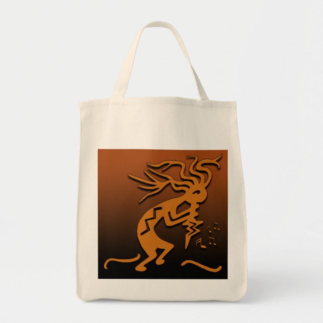 Kokopelli Musician Tote Bag (Front)