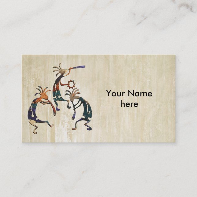 KOKOPELLI musician trio + your ideas Business Card (Front)