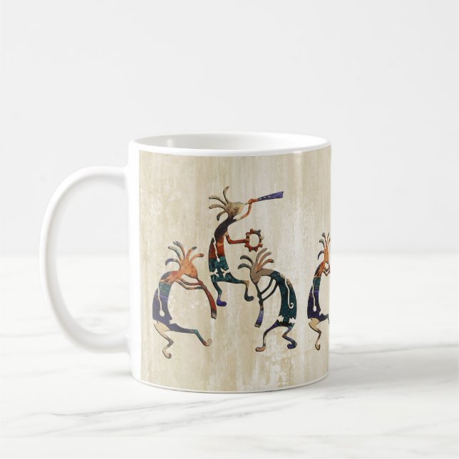 KOKOPELLI musician trio + your ideas Coffee Mug (Left)