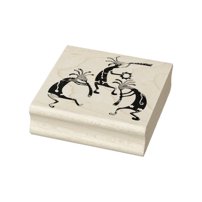 KOKOPELLI musician trio + your ideas Rubber Stamp (Stamp)