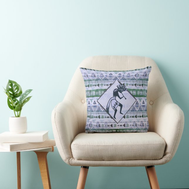 Kokopelli - Native American Seamless Pattern 2 Cushion (Chair)