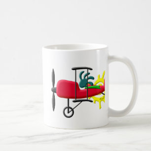 Kokopelli Native American Stunt Plane Pilot Coffee Mug
