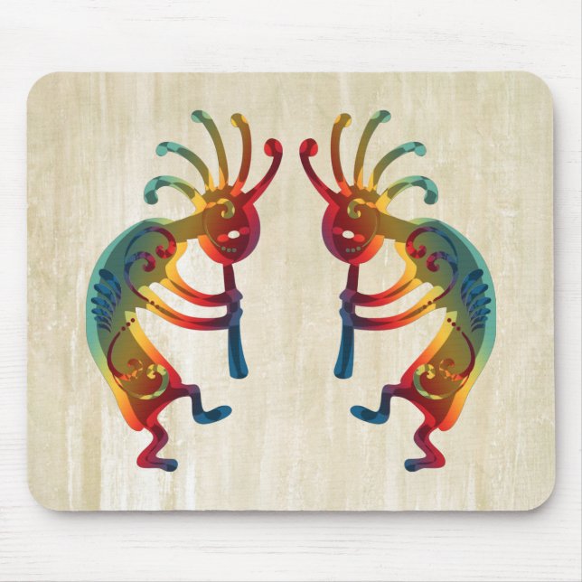 KOKOPELLI ornaments + your ideas Mouse Mat (Front)