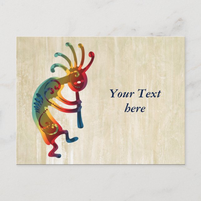 KOKOPELLI ornaments + your ideas Postcard (Front)