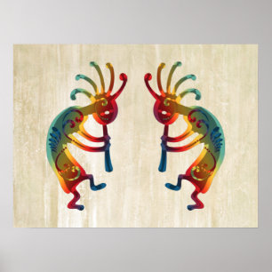 KOKOPELLI ornaments + your ideas Poster