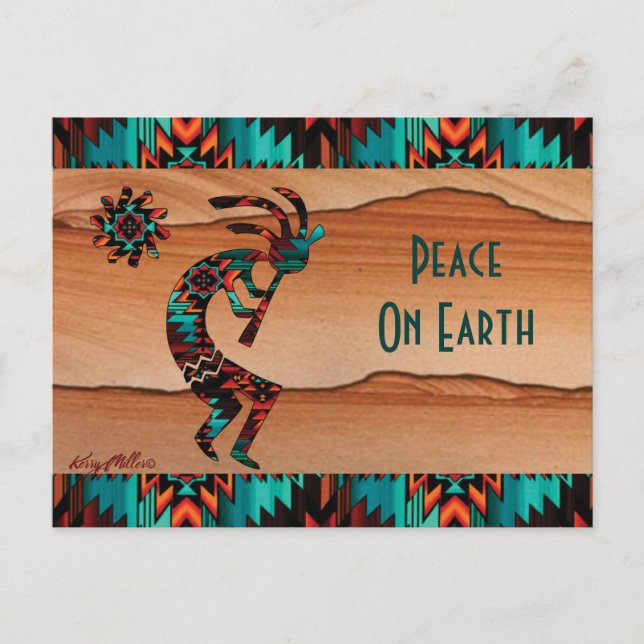 KOKOPELLI PLAYING THE FLUTE POSTCARD (Front)
