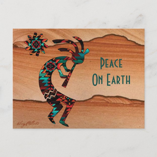 KOKOPELLI PLAYING THE FLUTE POSTCARD (Front)